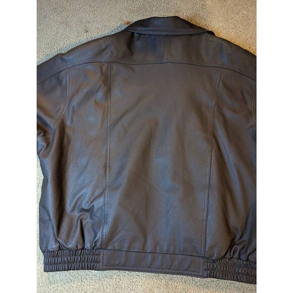 NWOT Handyman leather bomber jacket.vintage - Picture 11 of 11